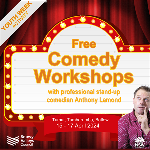 Comedy Workshops April 2024