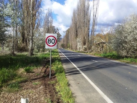 80kph Tumut to Talbingo