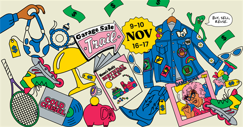 Facebook Event Banner - garage sale 2024