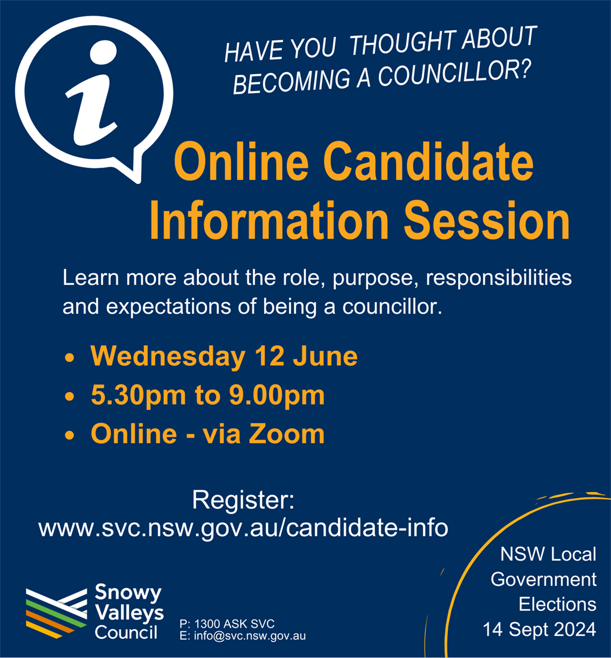 Local Government Elections Online Candidate Information Session