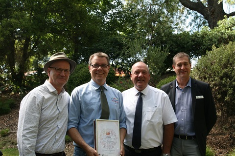 Peter Herbert, Dave Eisenhauer, Daryl Maguire and John Larter - Tumut Aust Day.jpg